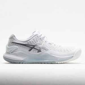ASICS GEL-Resolution 9 Women's Tennis Shoes White/Pure Silver Size 12 Width B - Medium