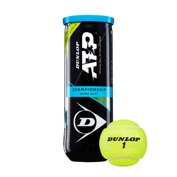 ATP Championship Extra Duty Single Can Tennis Balls - Dunlop