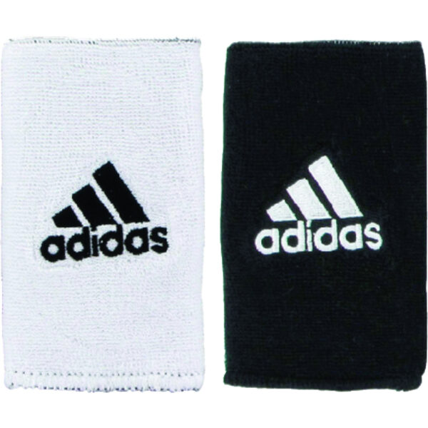 Adidas Interval Double Wide Reversible Wristband, White/Black Tennis