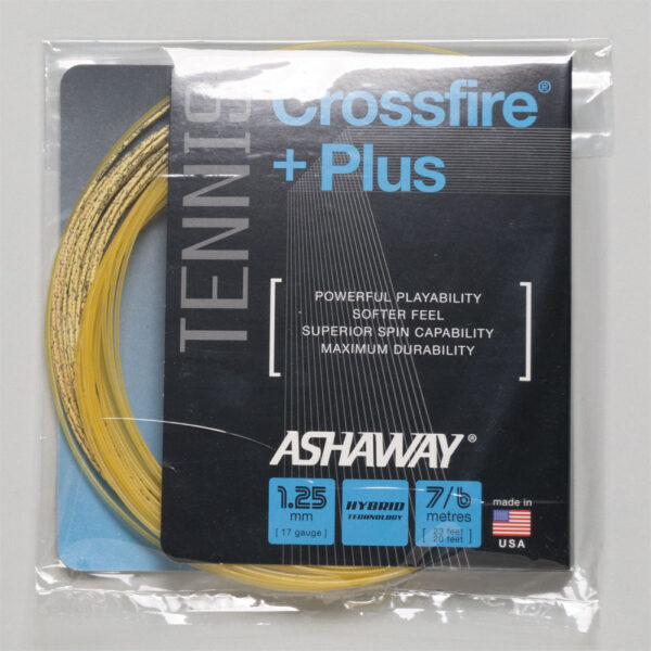 Ashaway Crossfire + Plus 17 Tennis String Packages Size String Package