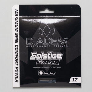 Diadem Solstice Black 17 1.20 Tennis String Packages Size String Package