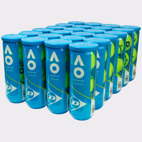 Dunlop Australian Open All Surface HD Core 24 Cans Tennis Balls