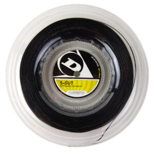 Dunlop S-Gut 200M Reel, Black, 16G Tennis String