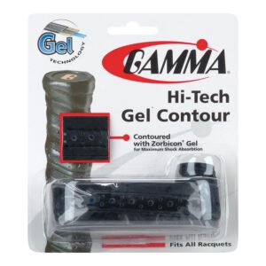 Gamma Hi Tech Gel Contour Grip - Black Tennis Overgrips