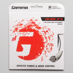 Gamma Live Wire XP 16 Black Tennis String Packages Size String Package