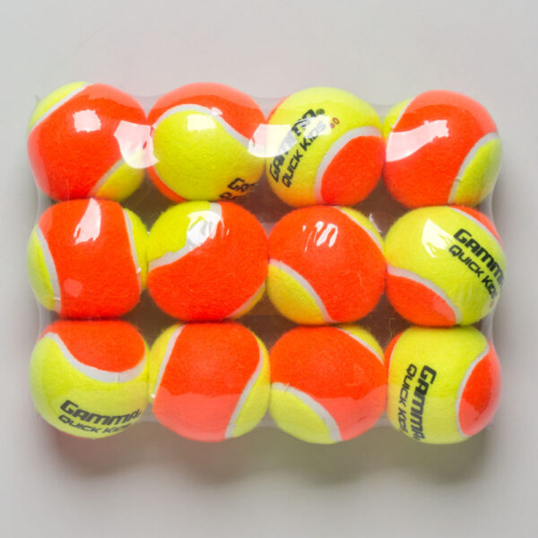 Gamma Quick Kids 60 Medium Bounce 12 Pack Tennis Balls