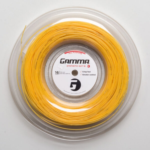 Gamma Synthetic Gut 16 Gold 720' Reel Tennis String Reels