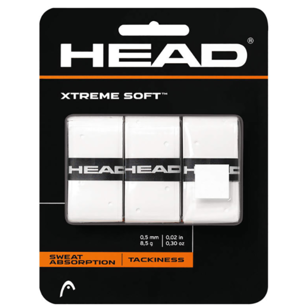 Head XtremeSoft 3-Pack - White Tennis Overgrips