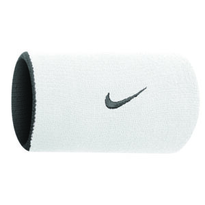 Nike Dri-FIT Home & Away Double Wristbands, White/Black Tennis
