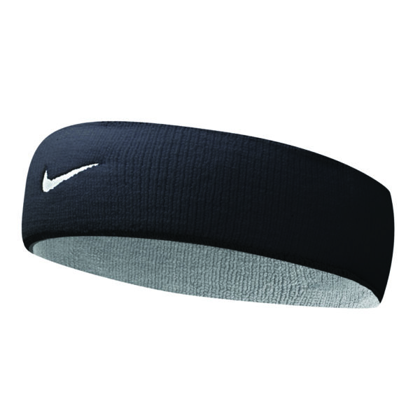 Nike Dri-FIT Home & Away Headband, Black/Grey Tennis