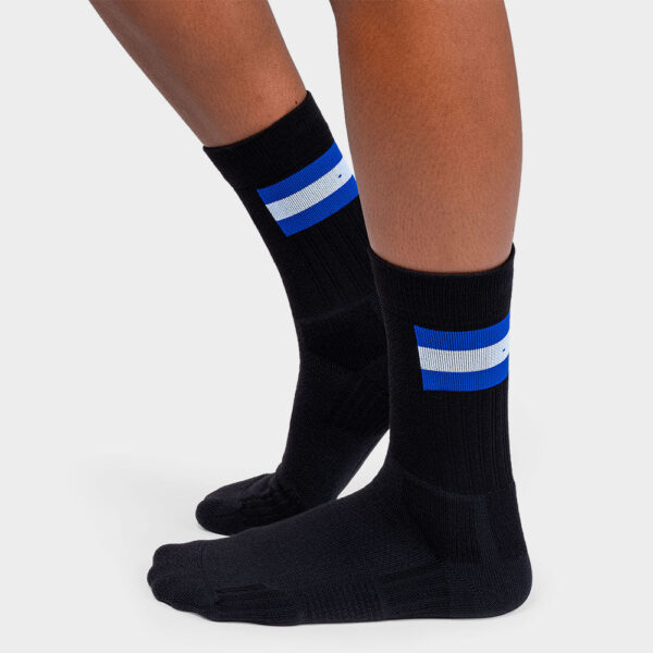 On Tennis Socks Women's Socks Black/Indigo, Size Medium