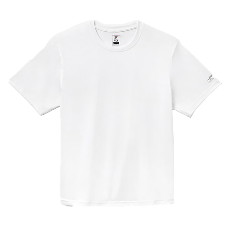 Pickleball UV Crew Neck Tee Shirt, White - Fila Golf Top - TennisRage