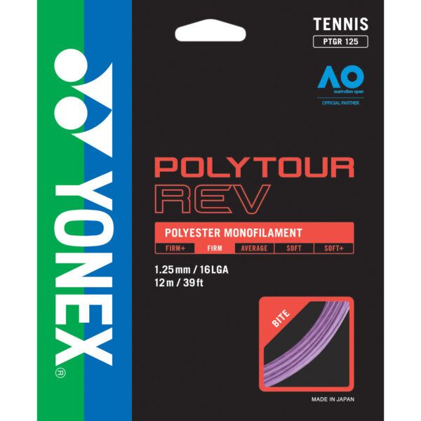 PolyTour Rev 125 Tennis String - Purple - Yonex