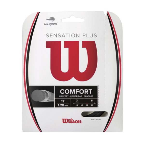 Sensation Plus 17G - Black - Wilson Tennis String