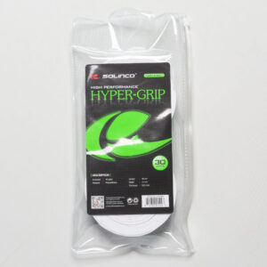 Solinco Hyper-Grip Overgrip 30 Pack Tennis Overgrips White