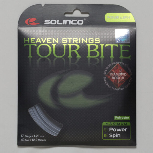 Solinco Tour Bite Diamond Rough 17 1.20 Tennis String Packages Size String Package