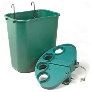 TOURNA Court Tray and Basket, Green Tennis