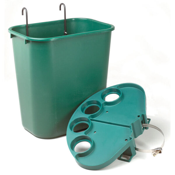 TOURNA Court Tray and Basket, Green Tennis