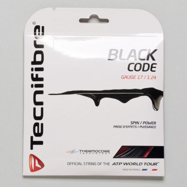 Tecnifibre Black Code 1.24 17 Tennis String Packages Size String Package
