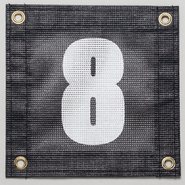 Tennis Court Numbers - Mesh Court Equipment Number Eight (8)