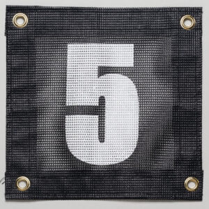 Tennis Court Numbers - Mesh Court Equipment Number Five (5)