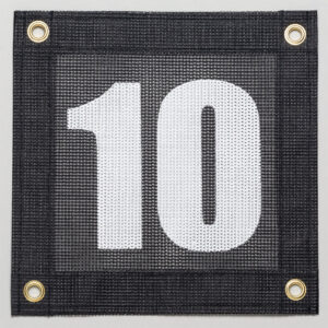 Tennis Court Numbers - Mesh Court Equipment Number Ten (10)