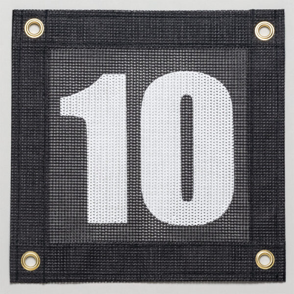 Tennis Court Numbers - Mesh Court Equipment Number Ten (10)