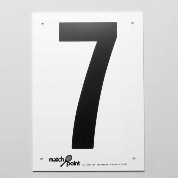 Tennis Court Numbers- Styrene Court Equipment 7