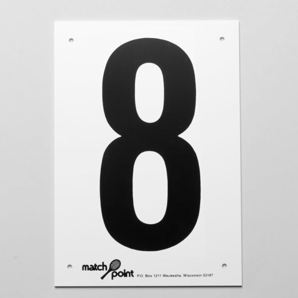 Tennis Court Numbers- Styrene Court Equipment 8