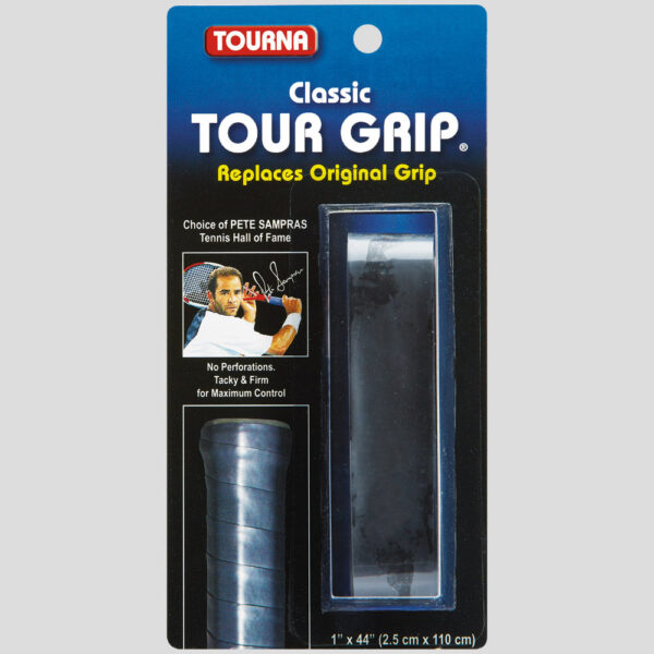 Tourna Classic Tour Grip Tennis Replacement Grips Black