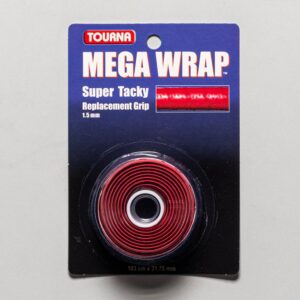 Tourna Mega Wrap Replacement Grip Tennis Replacement Grips Red