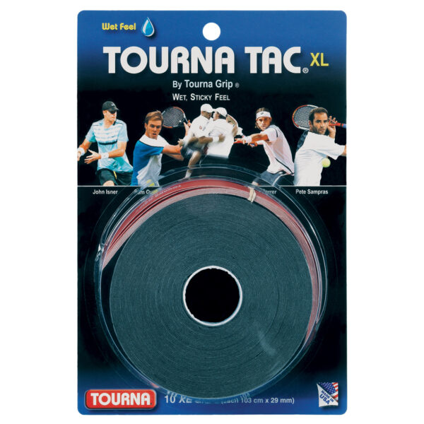 Unique Sports Tourna Tac XL 10 Pack - Black Tennis Overgrips