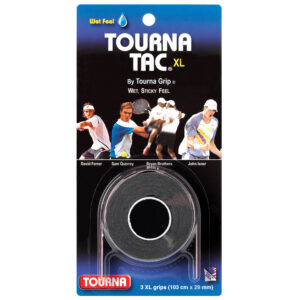 Unique Sports Tourna Tac XL 3 Pack - Black Tennis Overgrips