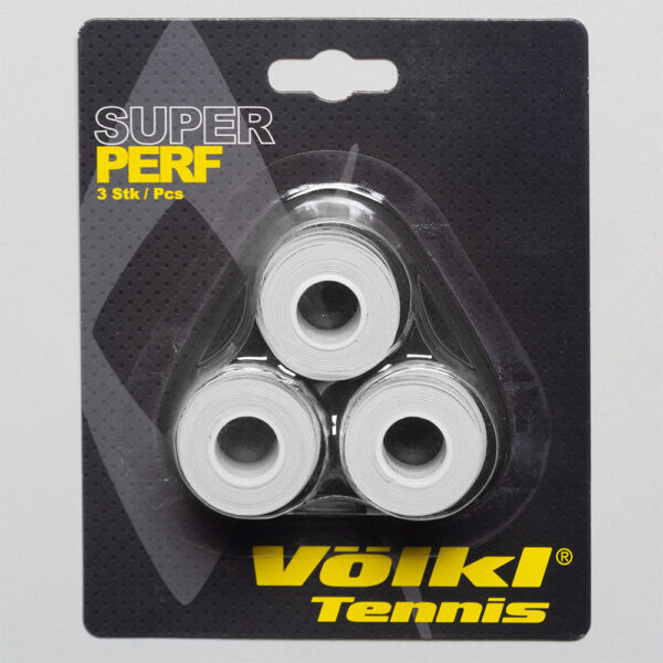 Volkl Super Perf Overgrip 3 Pack Tennis Overgrips White