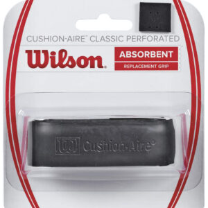Wilson Cushion-Aire Classic Perforated Replacement Grip - Black Tennis Overgrips