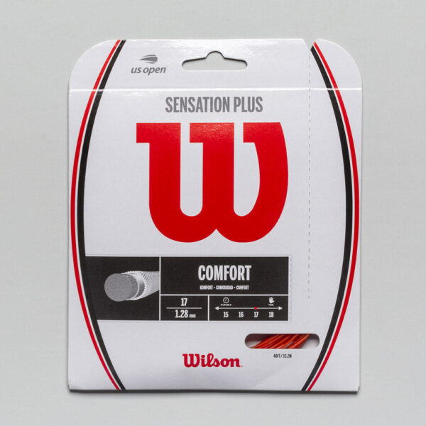 Wilson Sensation Plus 17 Tennis String Packages Red, Size String Package