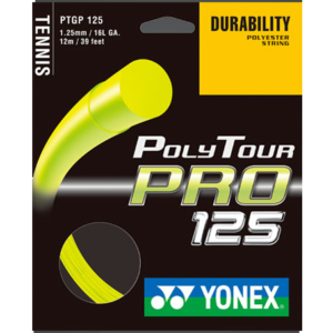 YONEX POLYTOUR PRO 125 - Yellow Tennis String