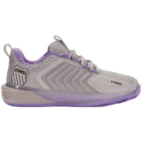 K-Swiss Women's Ultrashot 3 Herringbone Tennis Shoes (Raindrops/Paisley Purple/Moonless Night)