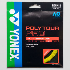 Yonex POLYTOUR Pro 16L 1.25 Tennis String Packages Flash Yellow, Size String Package