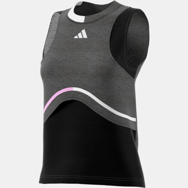 adidas US Open Match Tank Pro Women's Tennis Apparel Black, Size Medium