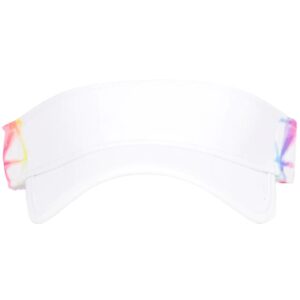 Ame & Lulu Junior Love Tennis Visor (Rainbow Shibori)