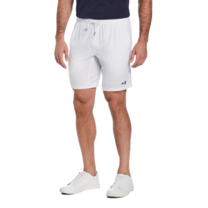 Athletic Drawstring 9" Men's Tennis Short, White - Grand Slam