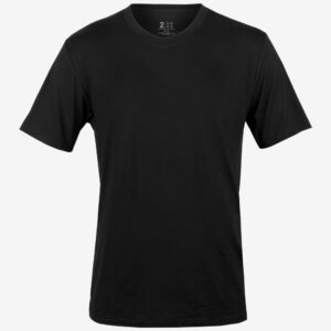 2UNDR V-Neck Tee Men's Tennis Apparel Black, Size Small