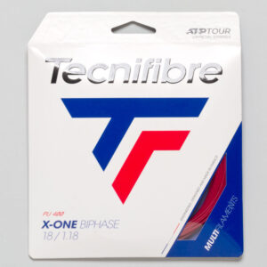 Tecnifibre X-One Biphase 18 1.18 Tennis String Packages Red, Size String Package