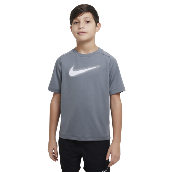 Dri-FIT Multi+ Boys' Tennis Shirt, Charcoal, XS - Nike Top