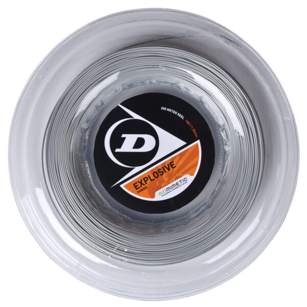 Dunlop Explosive 200M Reel, Silver, 17G Tennis String