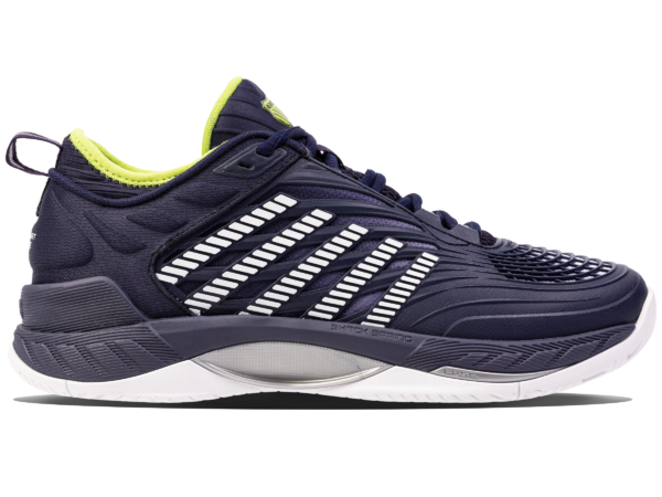 Hypercourt Supreme 2 Men's Tennis Shoe, Navy/Lime, 8 M - K-Swiss