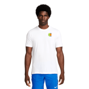 NikeCourt Dri-FIT Men's Tennis T-Shirt, White Top