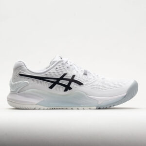 ASICS GEL-Resolution 9 Men's Tennis Shoes White/Black Size 8 Width D - Medium