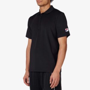 Fila Essentials Match Point Polo Men's Tennis Apparel Black, Size Large